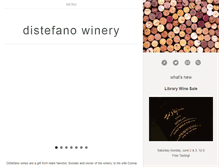 Tablet Screenshot of distefanowinery.com